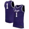 #1 TCU Horned Frogs Nike Replica Basketball Jersey - Purple - Front View