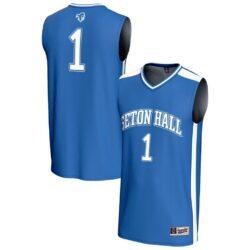 #1 Seton Hall Pirates GameDay Greats Unisex Lightweight Basketball Fashion Jersey - Blue - Front View