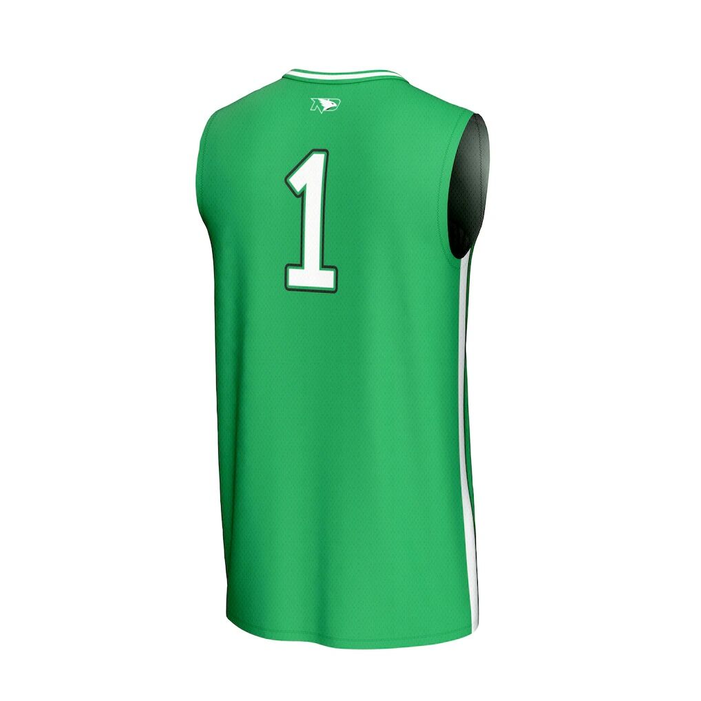 #1 North Dakota GameDay Greats Unisex Lightweight Basketball Fashion Jersey - Kelly Green
