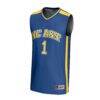 #1 North Carolina A&T Aggies GameDay Greats Youth Lightweight Basketball Fashion Jersey - Navy - Side View