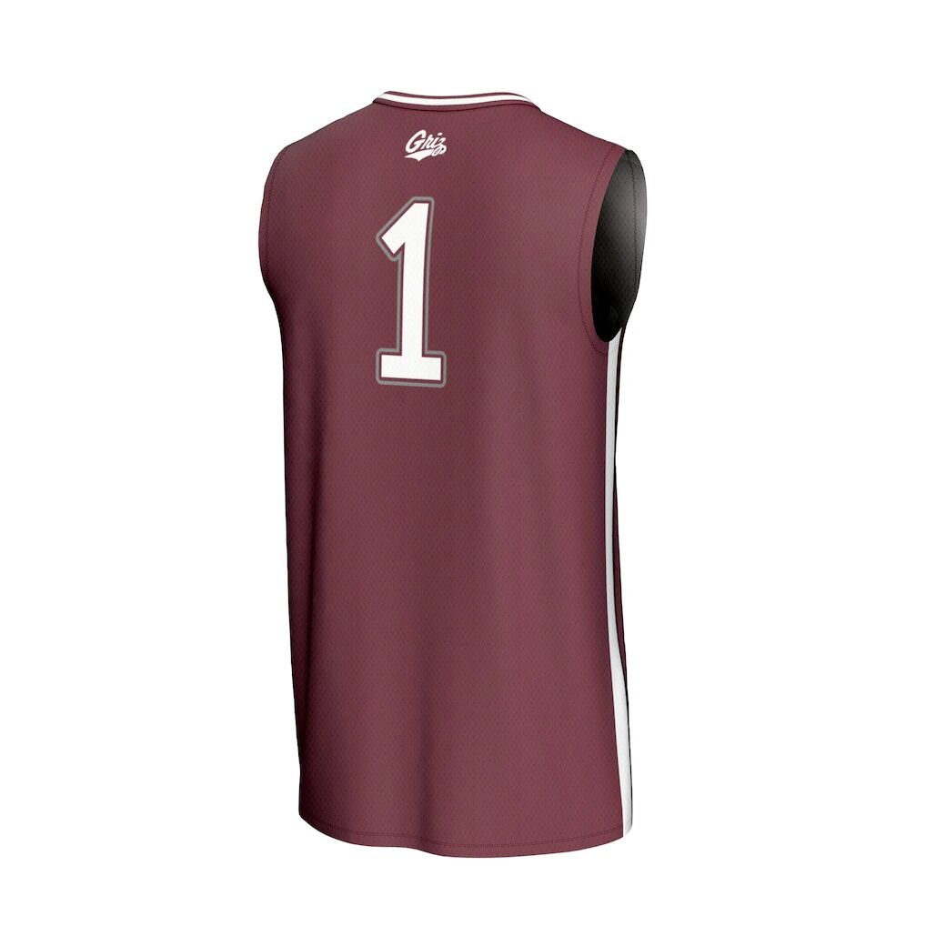 #1 Montana Grizzlies GameDay Greats Youth Lightweight Basketball Fashion Jersey - Maroon