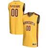 Minnesota Golden Gophers GameDay Greats Unisex NIL Pick-A-Player Lightweight Women's Basketball Fashion Jersey - Gold - Front View