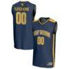 West Virginia Mountaineers GameDay Greats Unisex NIL Pick-A-Player Lightweight Women's Basketball Fashion Jersey - Navy - Front View
