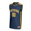West Virginia Mountaineers GameDay Greats Unisex NIL Pick-A-Player Lightweight Women's Basketball Fashion Jersey - Navy - Side View