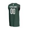 Michigan State Spartans GameDay Greats Unisex NIL Pick-A-Player Lightweight Women's Basketball Fashion Jersey - Green - Detail View