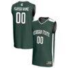 Michigan State Spartans GameDay Greats Youth NIL Pick-A-Player Lightweight Women's Basketball Fashion Jersey - Green - Front View