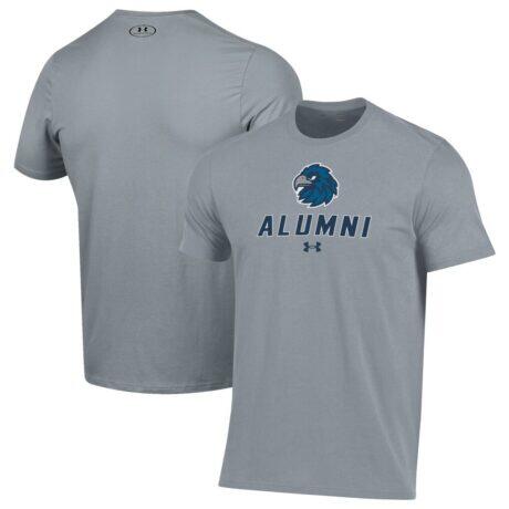Monmouth Hawks Under Armour Alumni Performance T-Shirt - Gray - Front View