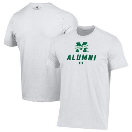 Manhattan Jaspers Under Armour Alumni Performance T-Shirt - White - Front View