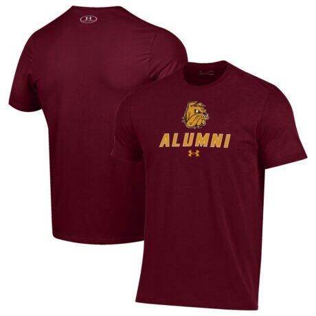 Minnesota Duluth Bulldogs Under Armour Alumni Performance T-Shirt - Maroon - Front View