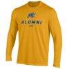 Merrimack College Warriors Under Armour Alumni Performance Long Sleeve T-Shirt - Gold - Side View