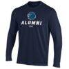 Monmouth Hawks Under Armour Alumni Performance Long Sleeve T-Shirt - Navy - Side View