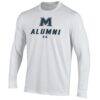 Mount St. Mary's Mountaineers Under Armour Alumni Performance Long Sleeve T-Shirt - White - Side View
