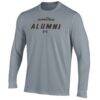 Pepperdine Waves Under Armour Alumni Performance Long Sleeve T-Shirt - Gray - Side View