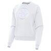 Pittsburgh Steelers Antigua Women's Victory Pullover Sweatshirt - White - Side View