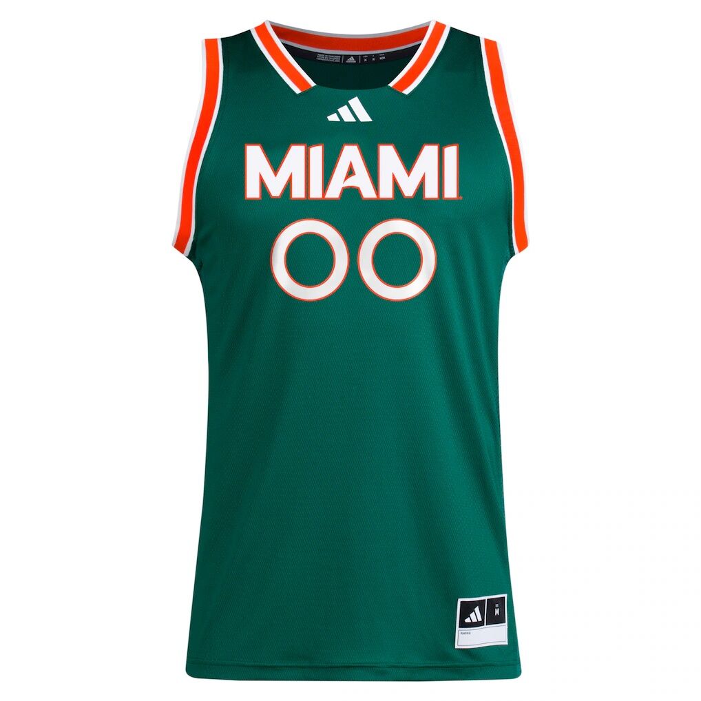 Miami Hurricanes adidas Unisex NIL Pick-A-Player Men's Basketball Jersey