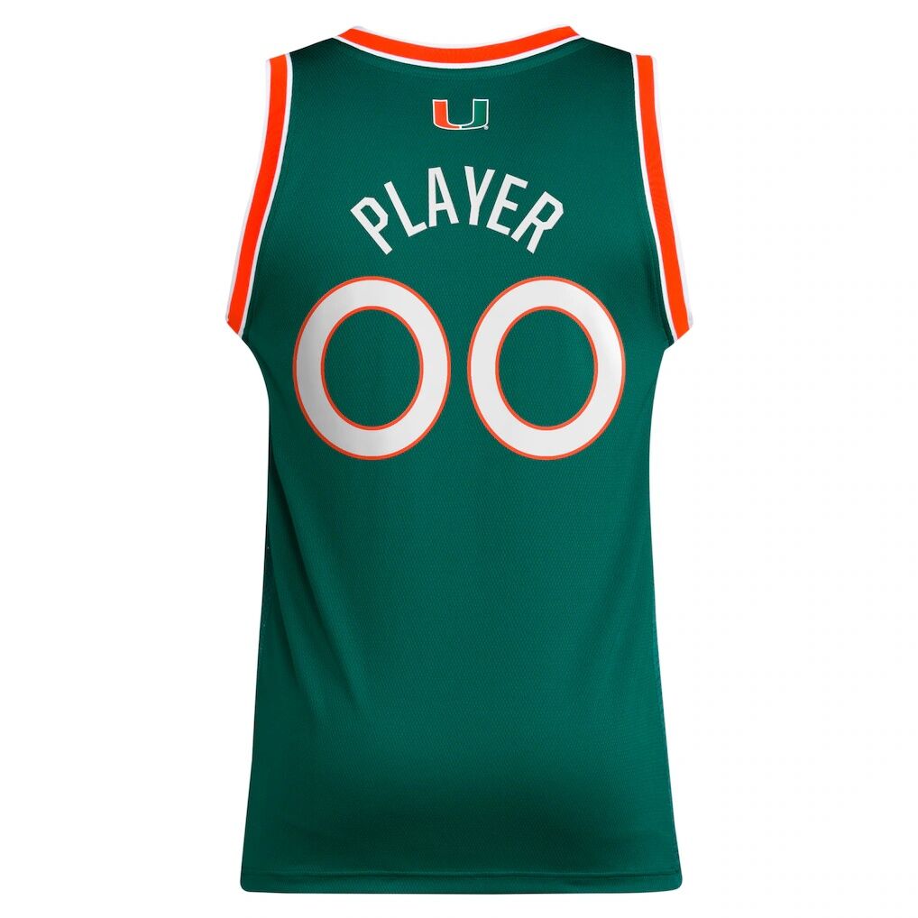 Miami Hurricanes adidas Unisex NIL Pick-A-Player Women's Basketball Jersey