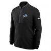 Detroit Lions Nike Primetime Victory Dri-FIT Half-Zip Pullover - Black - Side View