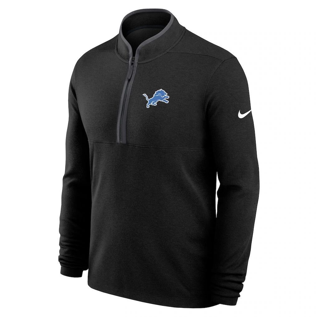 Detroit Lions Nike Primetime Victory Dri-FIT Half-Zip Pullover
