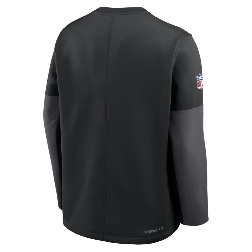 Green Bay Packers Nike Sideline Coaches Midweight Therma-FIT Crew Pullover