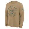 Green Bay Packers Nike Blitz Package Rewind Slub Dri-FIT Long Sleeve T-Shirt - - Side View