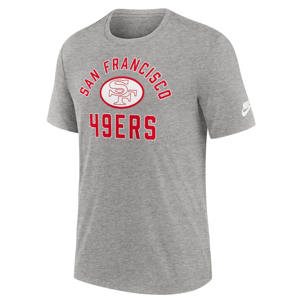San Francisco 49ers Nike Favorable Timeline Tri-Blend T-Shirt - Heather Gray