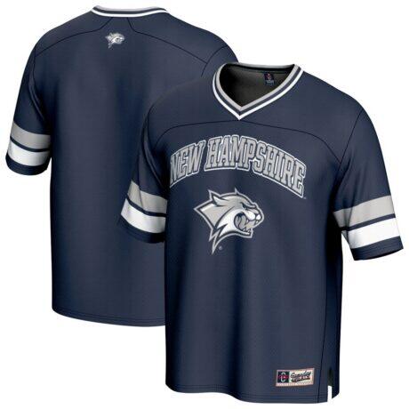 New Hampshire Wildcats GameDay Greats Unisex Spirit Football Jersey - Navy - Front View