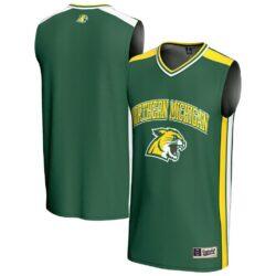 Northern Michigan Wildcats GameDay Greats Unisex Spirit Basketball Jersey - Green - Front View