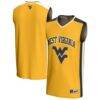 West Virginia Mountaineers GameDay Greats Youth Basketball Jersey - Gold - Front View