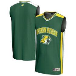 Northern Michigan Wildcats GameDay Greats Youth Basketball Jersey - Green - Front View