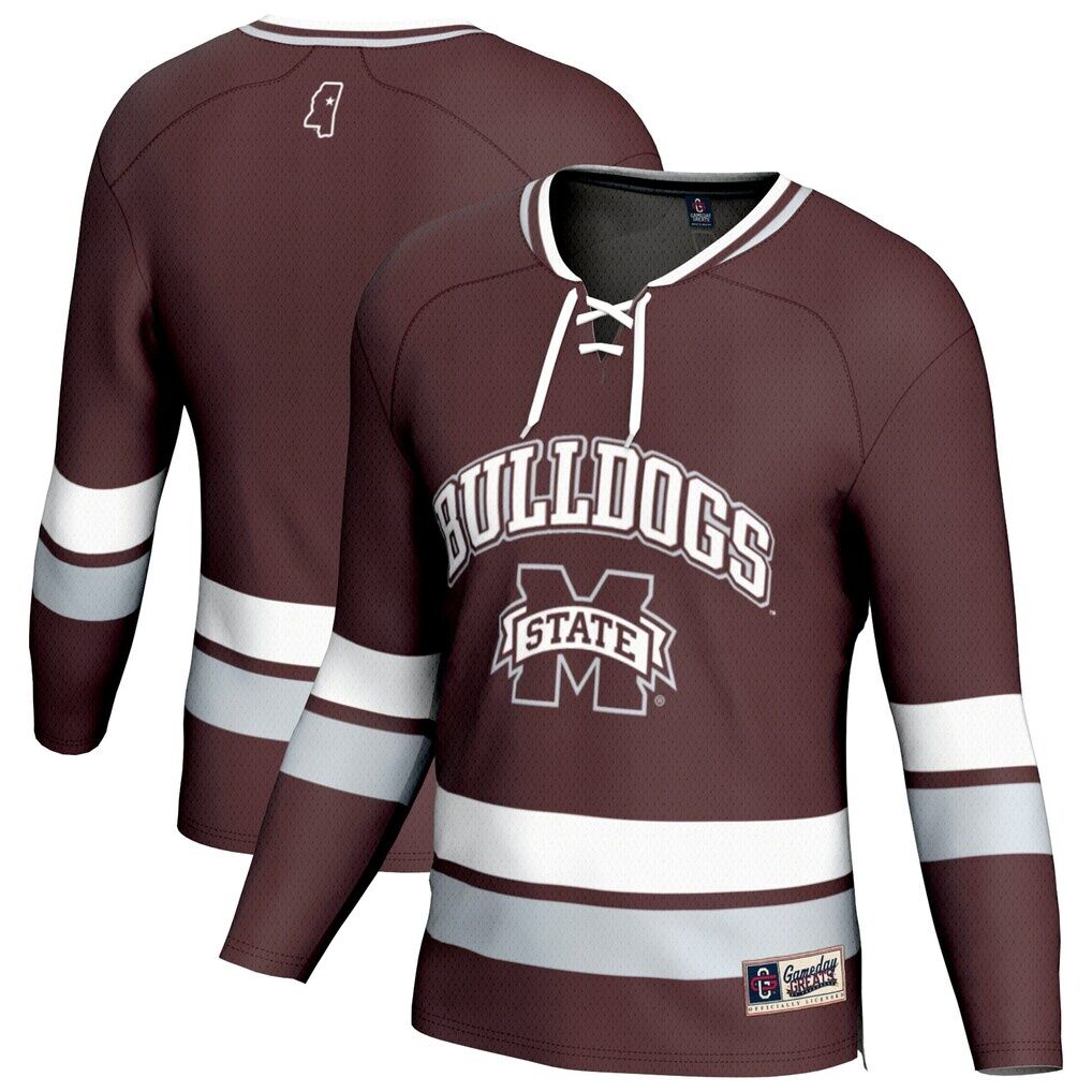 Mississippi State Bulldogs GameDay Greats Unisex Spirit Hockey Jersey - Maroon