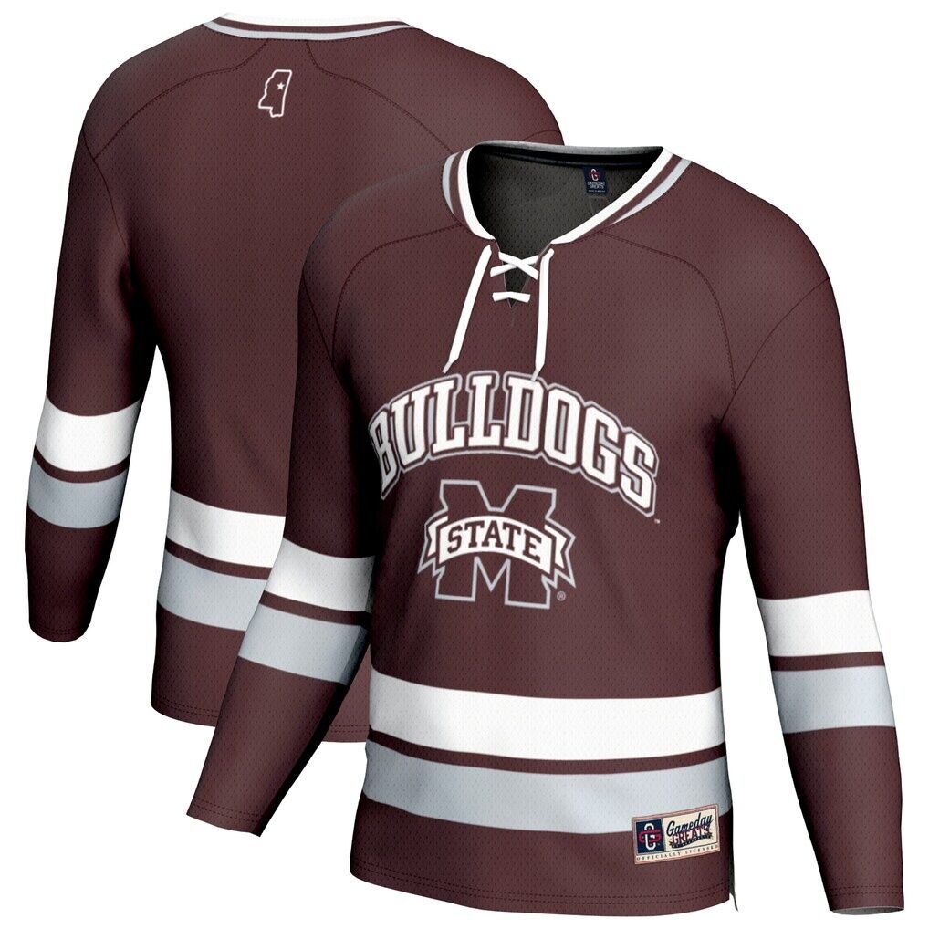 Mississippi State Bulldogs GameDay Greats Youth Spirit Hockey Jersey - Maroon