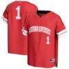 #1 Western Kentucky Hilltoppers GameDay Greats Unisex Lightweight Collegiate Baseball Fashion Jersey - Red - Front View