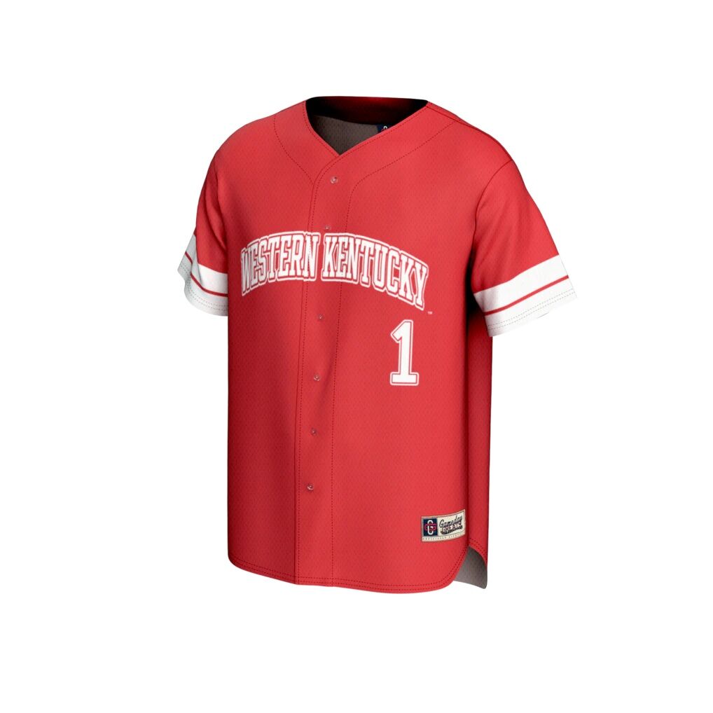 #1 Western Kentucky Hilltoppers GameDay Greats Youth Lightweight Collegiate Baseball Fashion Jersey