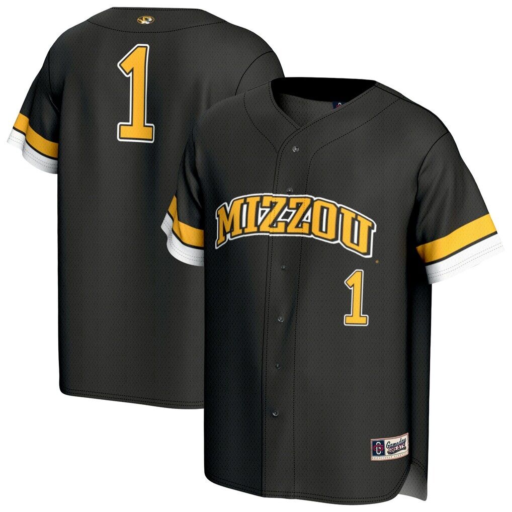 #1 Missouri Tigers GameDay Greats Youth Lightweight Collegiate Baseball Fashion Jersey