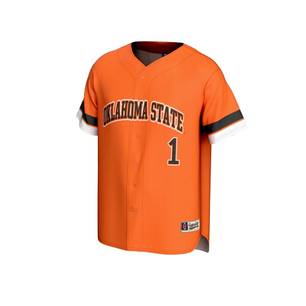 #1 Oklahoma State Cowboys GameDay Greats Youth Lightweight Collegiate Baseball Fashion Jersey