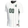 Michigan State Spartans GameDay Greats Unisex NIL Pick-A-Player Men's Soccer Jersey - White - Side View