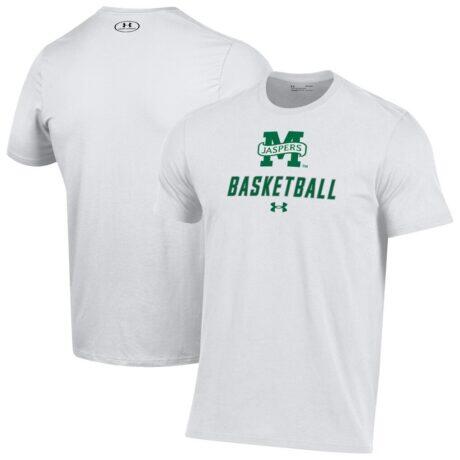 Manhattan Jaspers Under Armour Basketball Performance T-Shirt - White - Front View