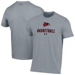 SEMO Redhawks Under Armour Basketball Performance T-Shirt - Gray - Front View