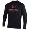 SEMO Redhawks Under Armour Men's Basketball Performance Long Sleeve T-Shirt - Black - Side View