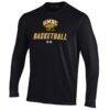 University of Maryland Baltimore Under Armour Men's Basketball Performance Long Sleeve T-Shirt - Black - Side View