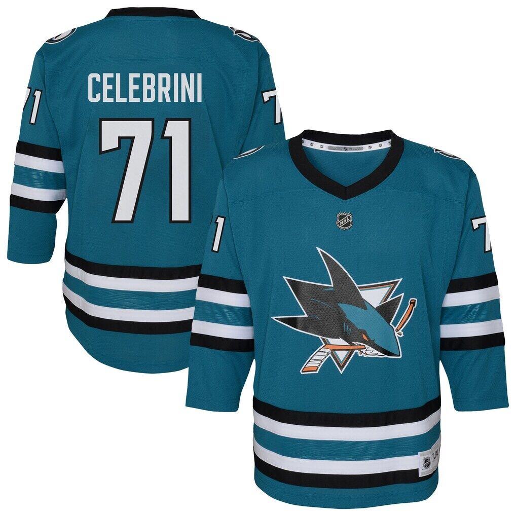 Macklin Celebrini San Jose Sharks Youth Alternate Replica Player Jersey