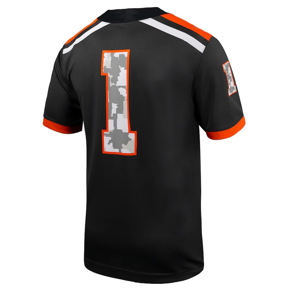 #1 Oregon State Beavers Nike Military Appreciation Untouchable Replica Football Jersey - Anthracite