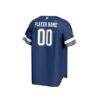 Nevada Wolf Pack GameDay Greats Youth NIL Pick-A-Player Baseball Lightweight Jersey - Navy - Detail View