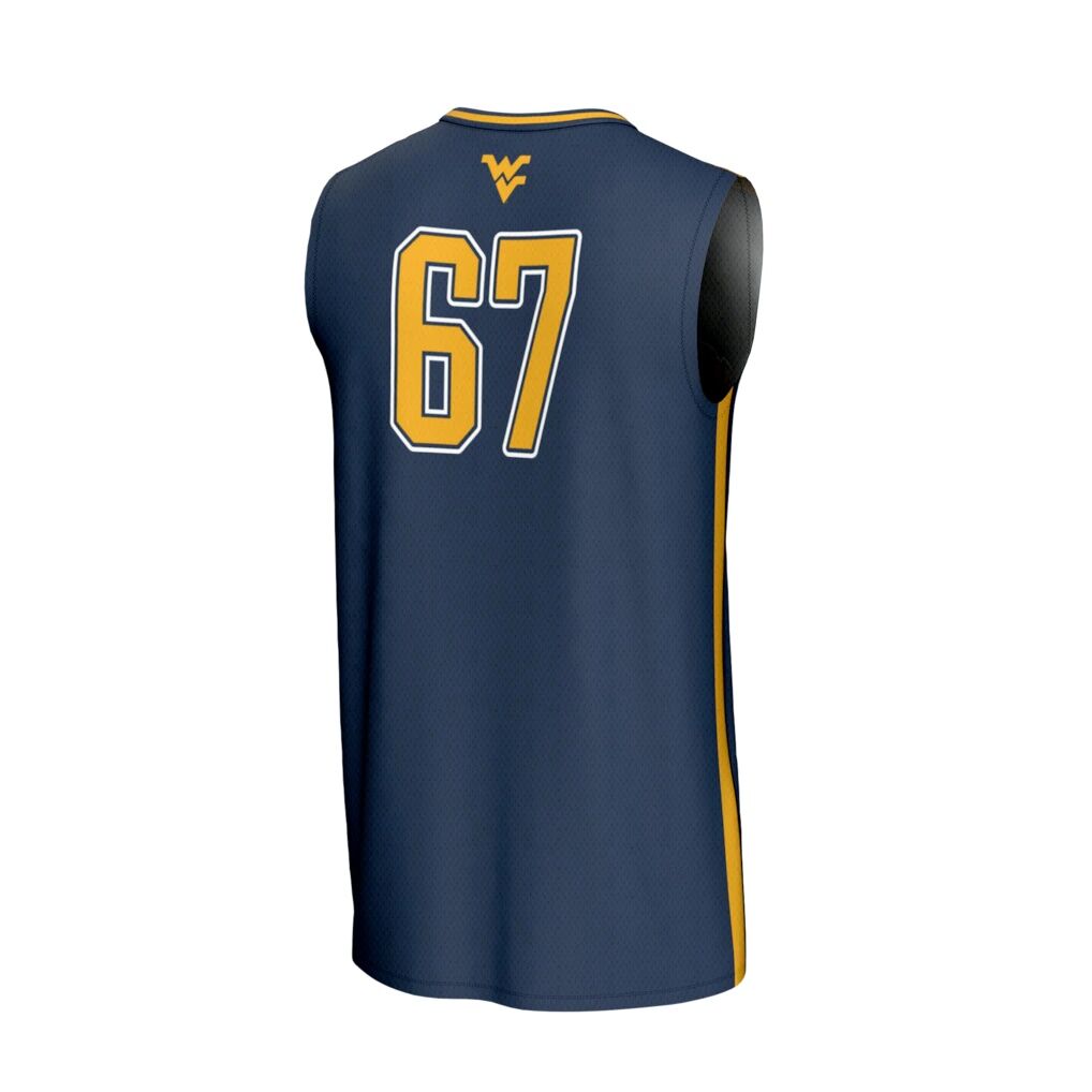 #67 West Virginia Mountaineers GameDay Greats Unisex Lightweight Basketball Jersey