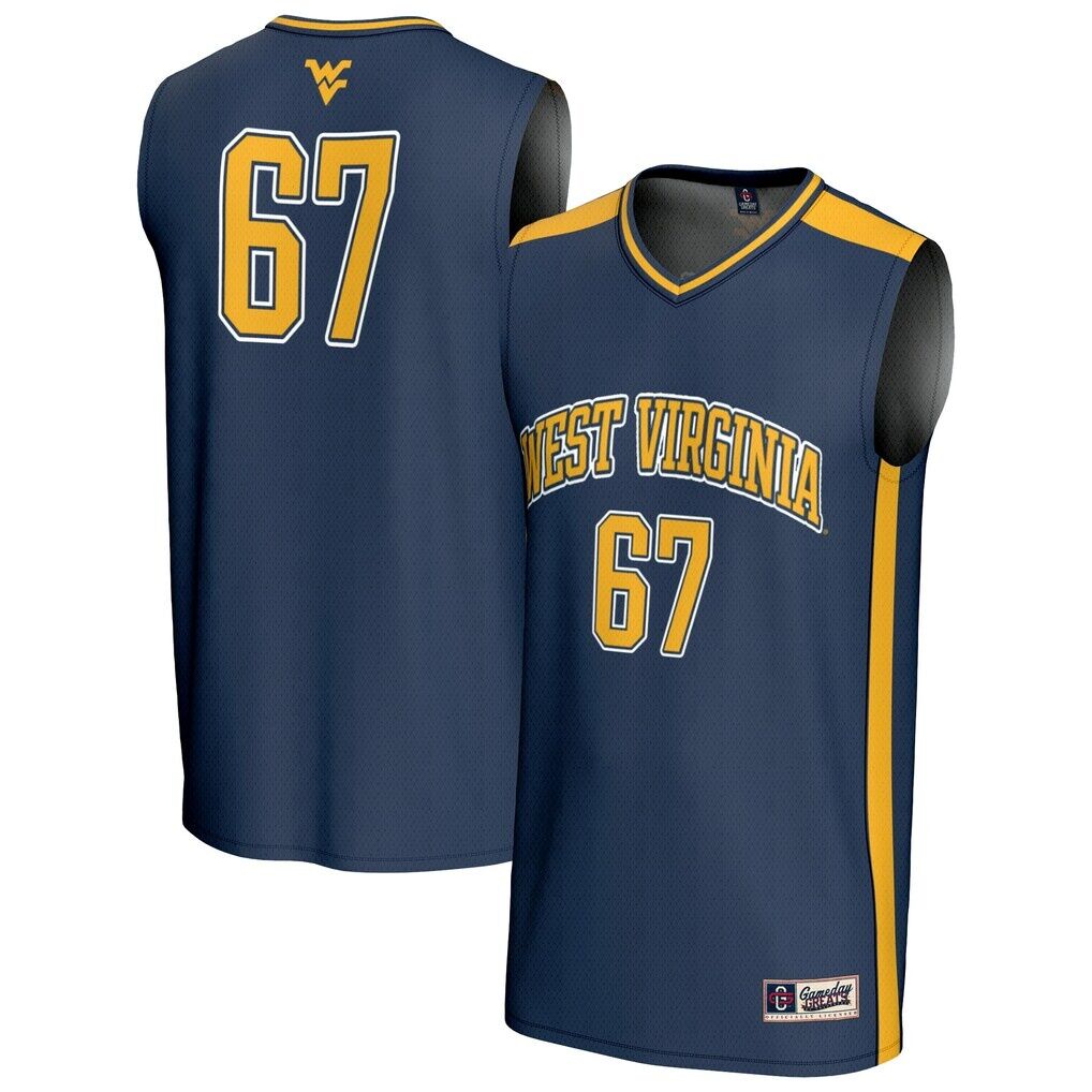 #67 West Virginia Mountaineers GameDay Greats Unisex Lightweight Basketball Jersey