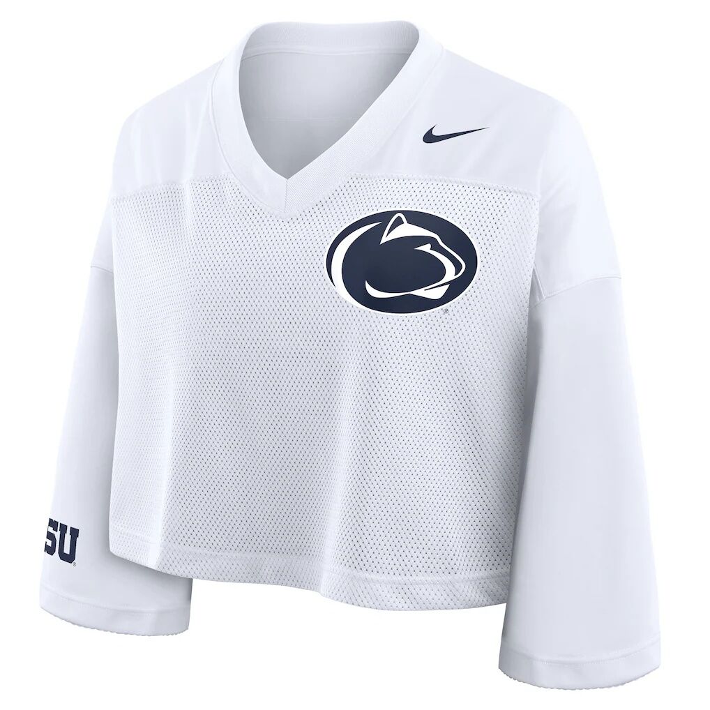 Penn State Nittany Lions Nike Women's Cropped Mesh Dri-FIT Fashion Jersey