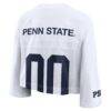Penn State Nittany Lions Nike Women's Cropped Mesh Dri-FIT Fashion Jersey - White - Alt2