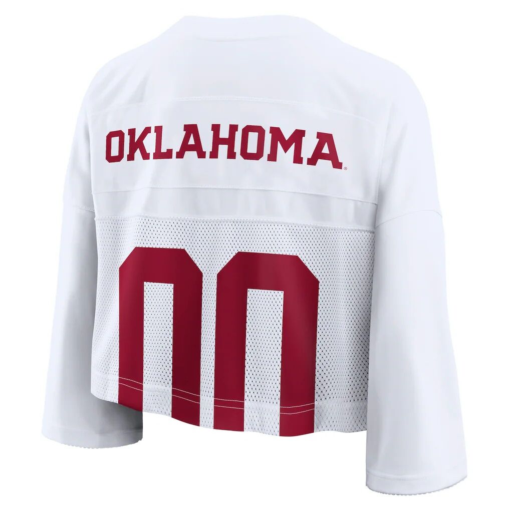Oklahoma Sooners Jordan Brand Women's Cropped Mesh Dri-FIT Fashion Jersey