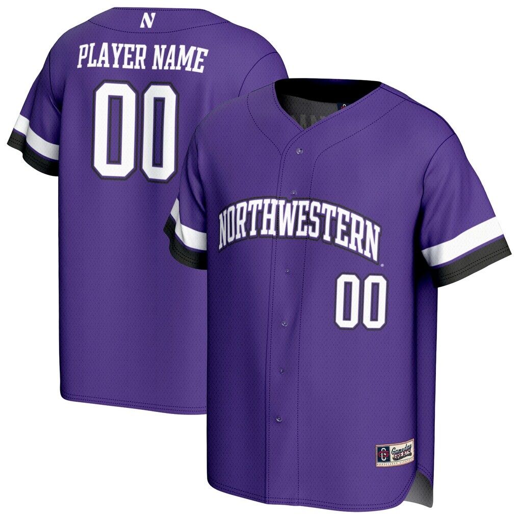 Northwestern Wildcats GameDay Greats Unisex NIL Pick-A-Player Lightweight Collegiate Baseball Fashion Jersey