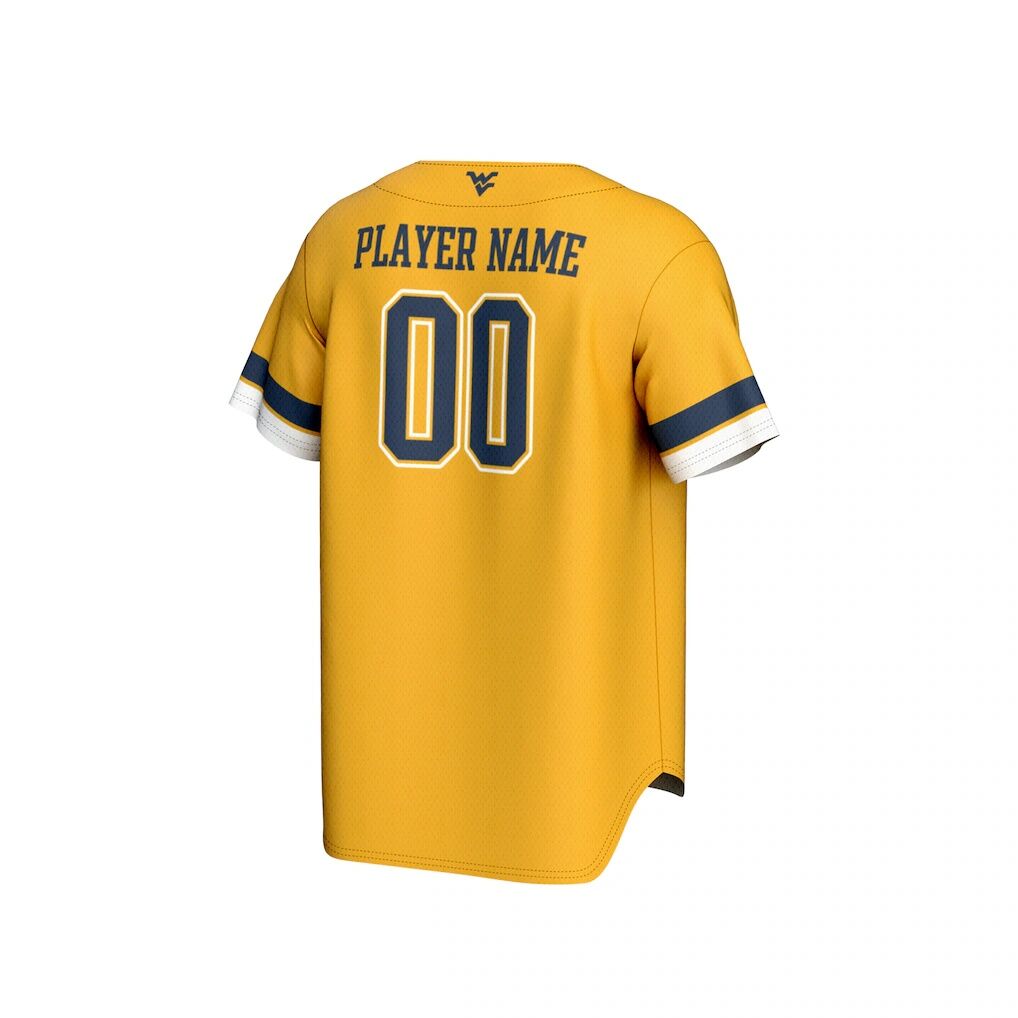 West Virginia Mountaineers GameDay Greats Youth NIL Pick-A-Player Lightweight Collegiate Baseball Fashion Jersey